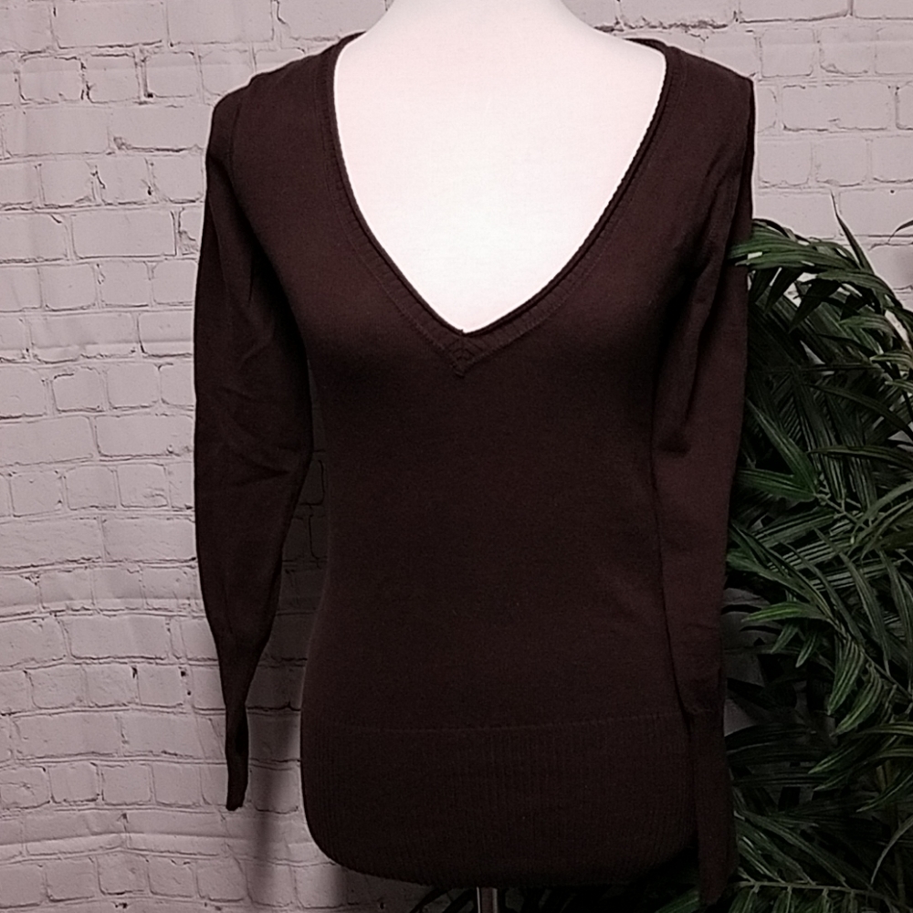 WORN ONCE! SO Womans V NECK SWEATER
